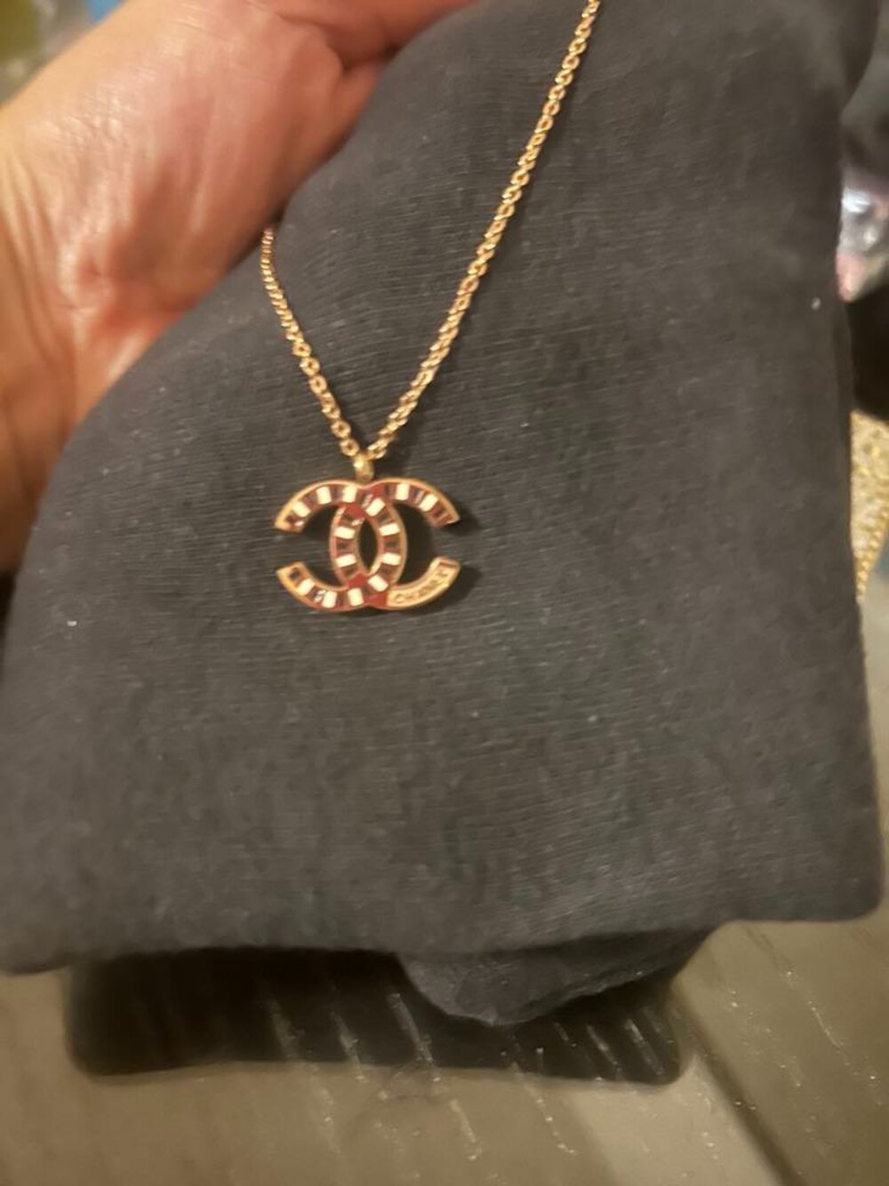 Fashion Design Gold-Tone C Letter Necklace